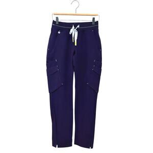 NWT Figs Soeng Petite Scrub Pants Purple Size XXS